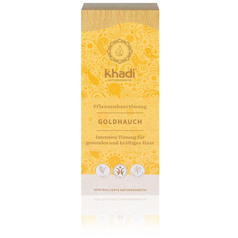 Rostlinná barva na vlasy Khadi – Zlatý přeliv