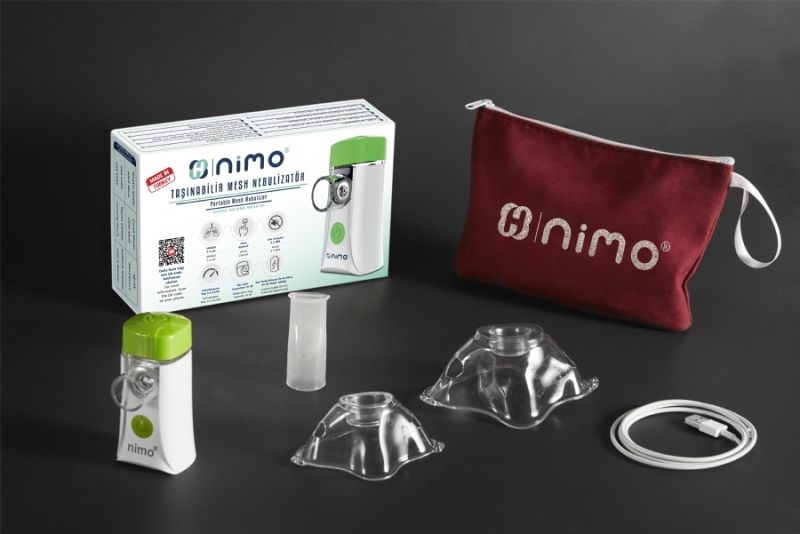 Přenosný inhalátor Nimo HNK-MESH-01 obsah balení