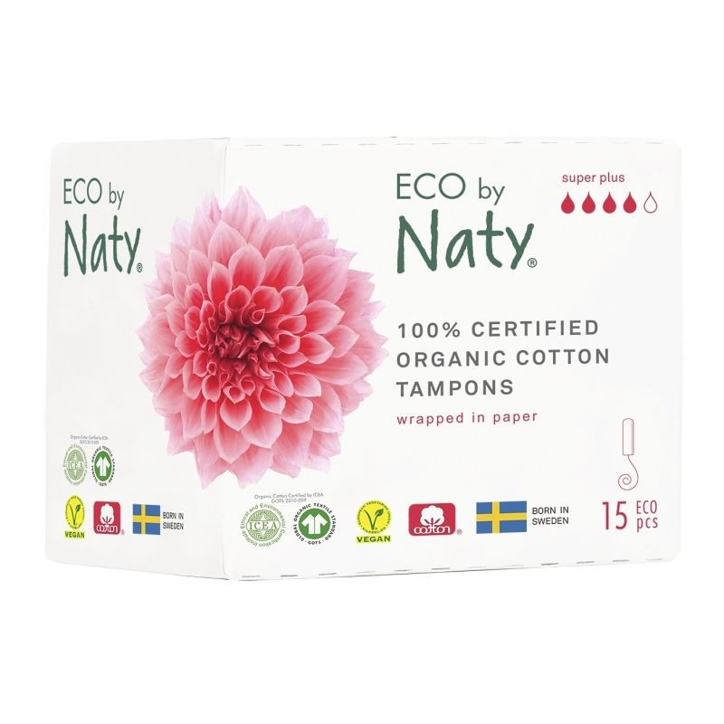 Dámské tampóny Eco by Naty Super plus 15 ks