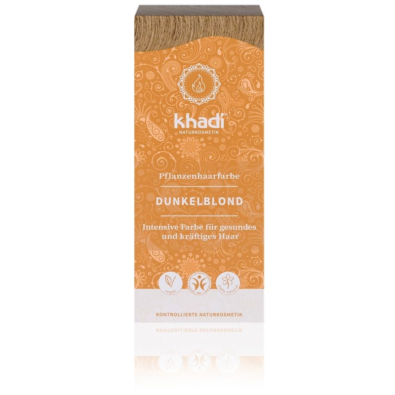 Rostlinná barva na vlasy Khadi – Tmavá blond