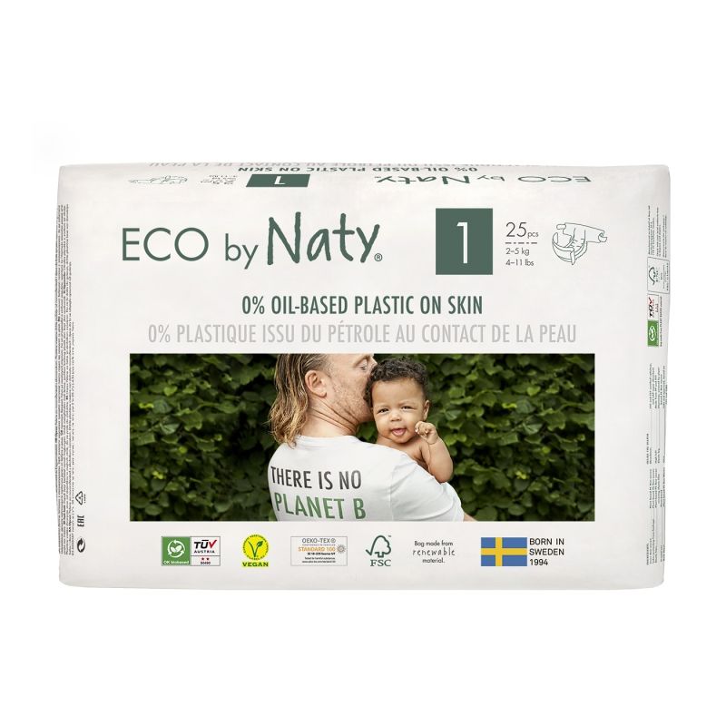 Plenky Eco by Naty Newborn 2–5 kg 25 ks