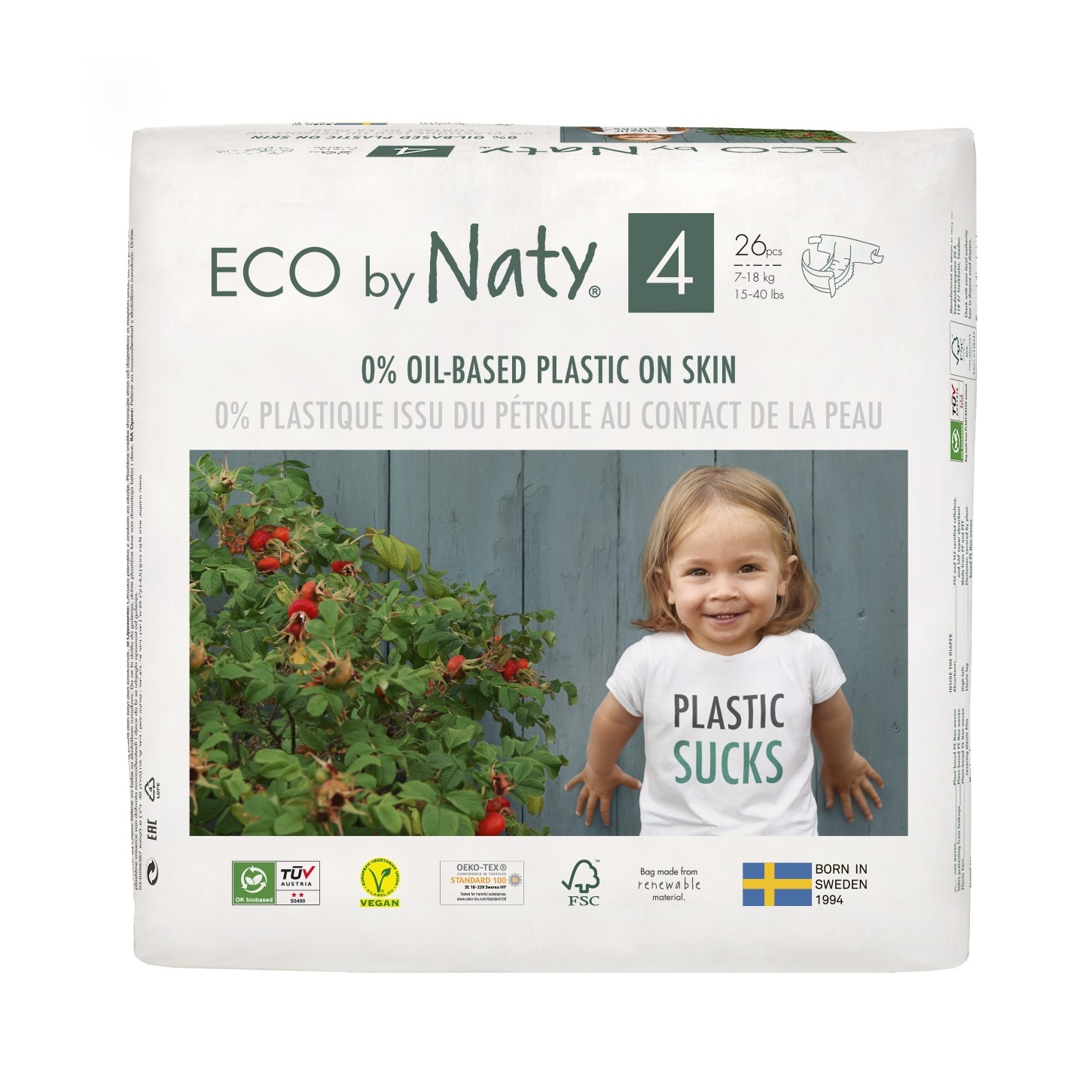Plenky Eco by Naty Maxi 7–18 kg 26 ks
