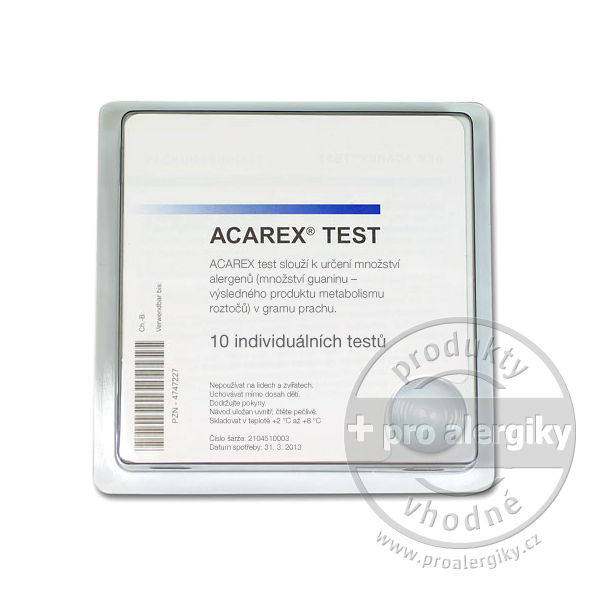 Acarex test - zkouška přítomnosti roztočů