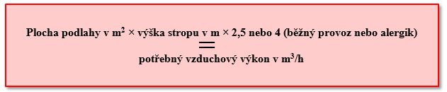 vzduchový výkon čističky
