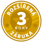 3 roky rozšířená záruka