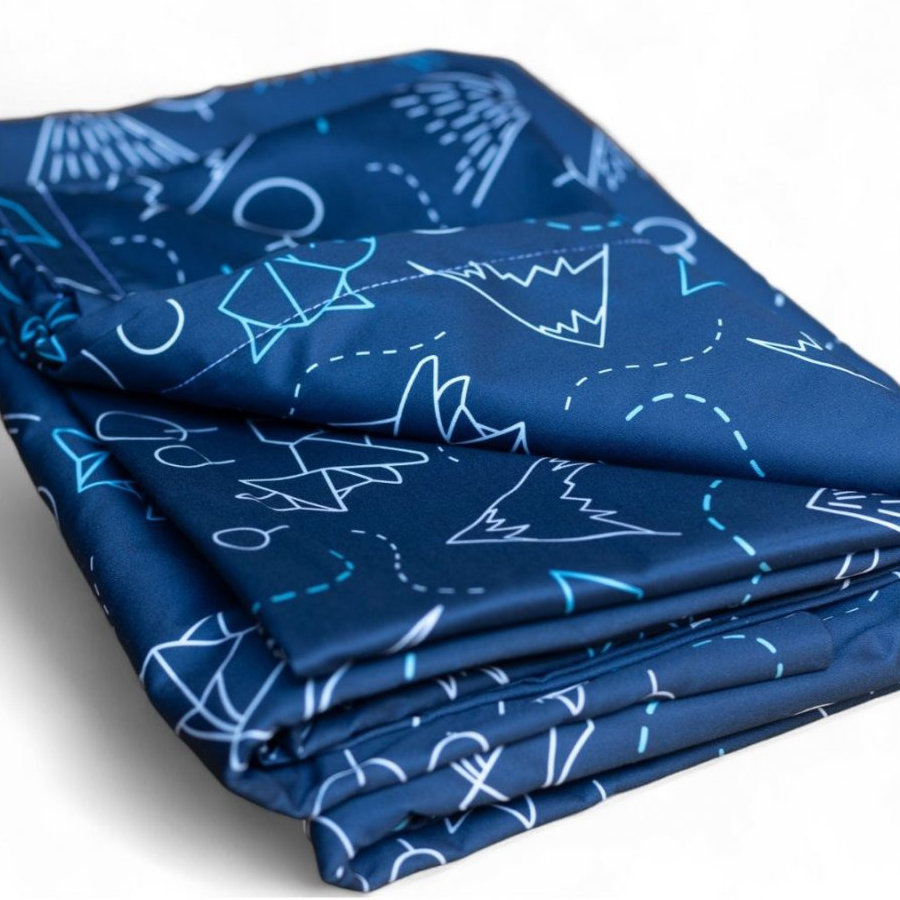 nanoSPACE Dětské prostěradlo pro alergiky na matraci do postýlky se zipem, Nanobavlna®, vzor lišky Rozměry: 70x140+10cm