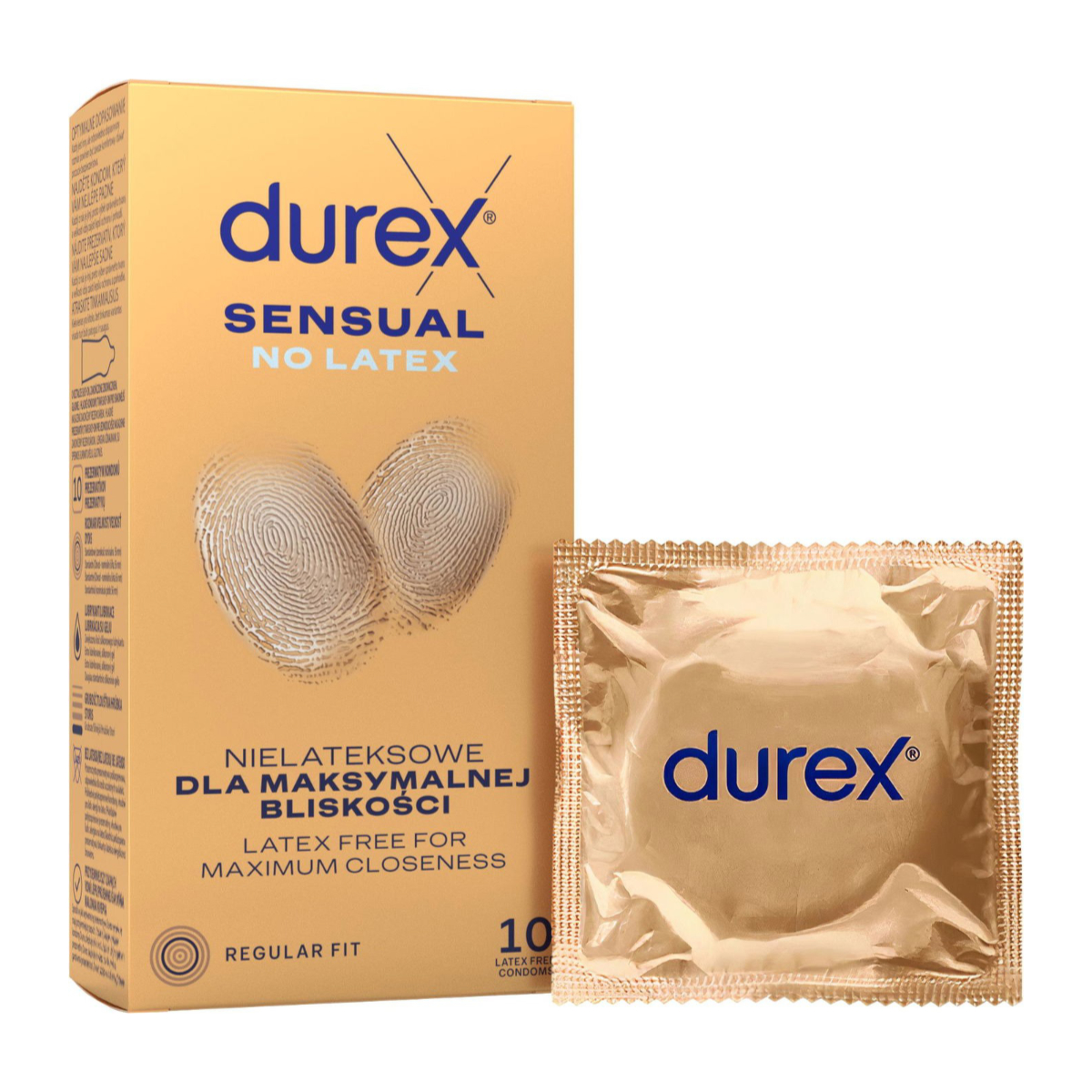 DUREX Sensual no latex 10 kusů