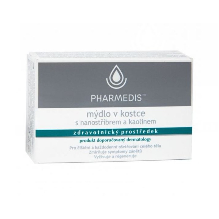 Pharmedis antibakteriální mýdlo s nanostříbrem a kaolínem 100 g