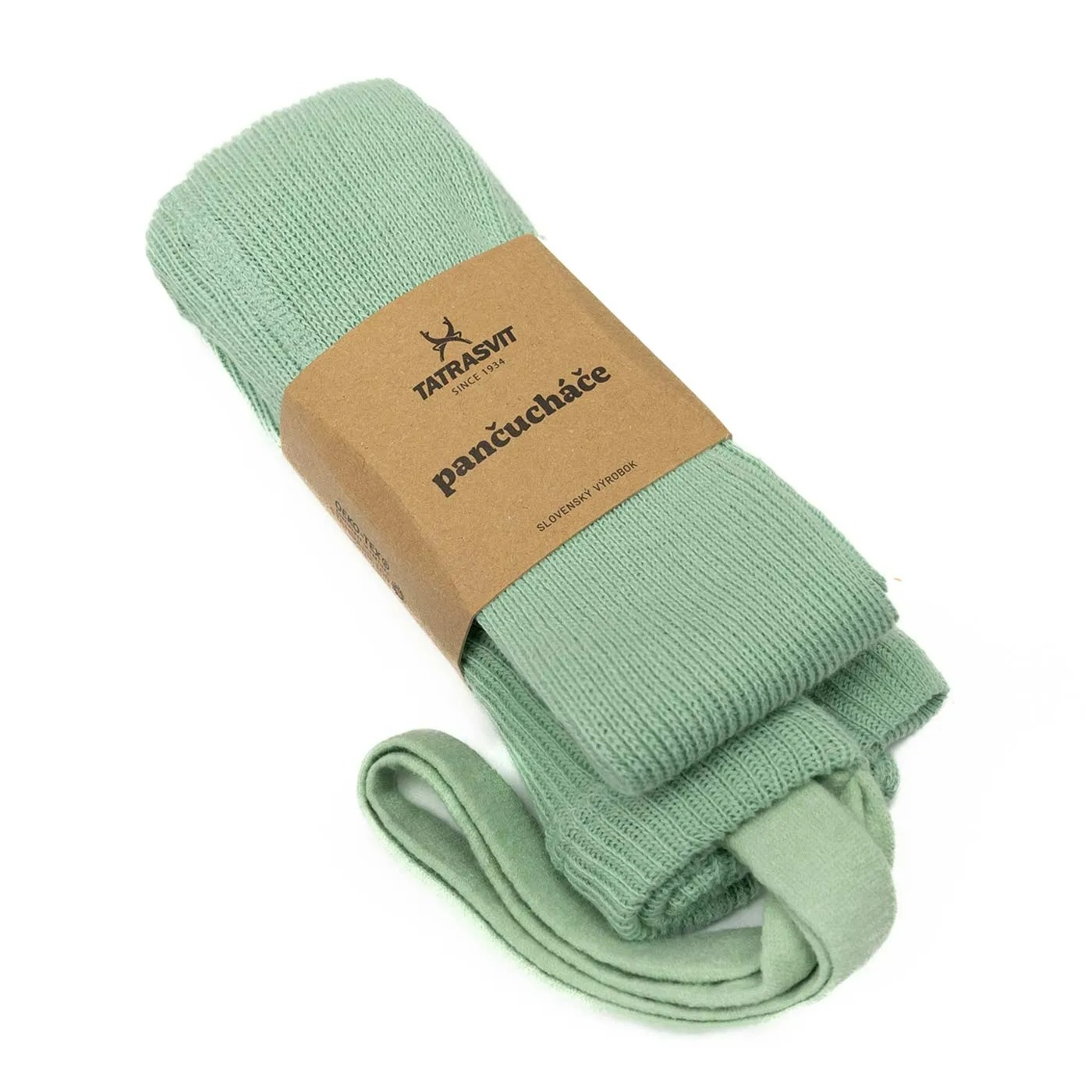 Dětské punčocháče s kšandami DUCIKA 100% bavlna velikost 60 zelená