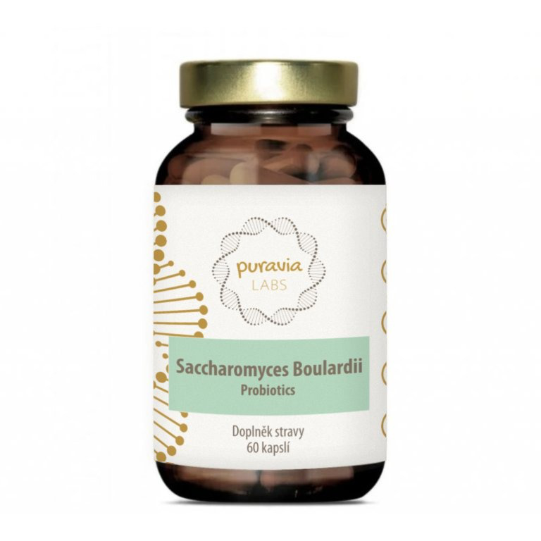 PURAVIA LABS Probiotika Saccharomyces boulardii 60 kapslí