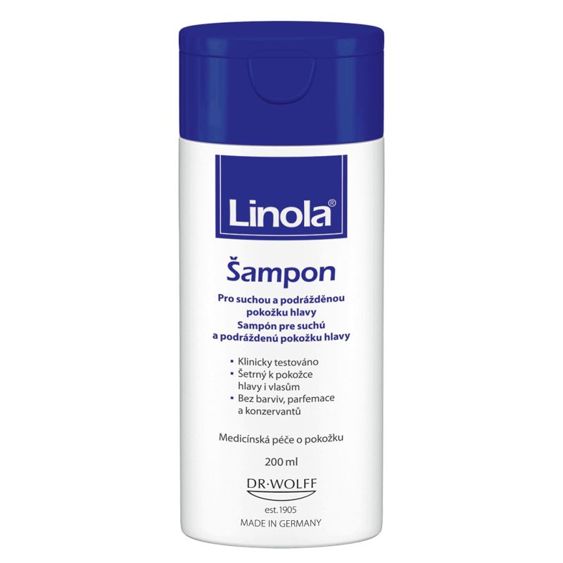 Linola Shampoo šampon pro citlivou a podrážděnou pokožku hlavy 200 ml
