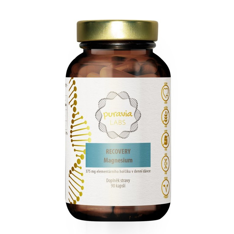 PURAVIA LABS Magnesium recovery 90 kapslí