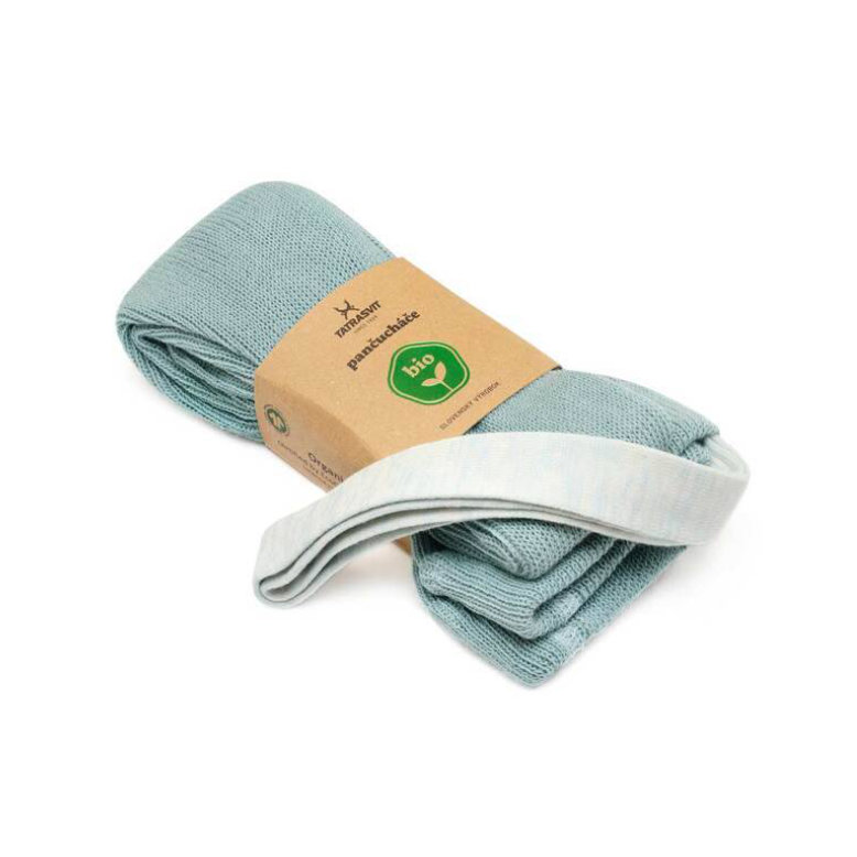 Dětské legíny s kšandami VILKO ze 100% bio bavlny modré