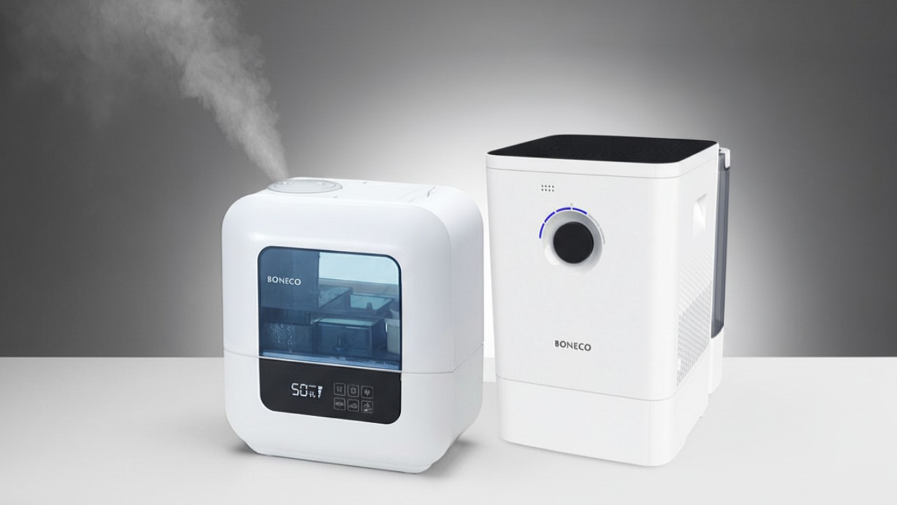 Ultrazvukový a studený zvlhčovač vedle sebe