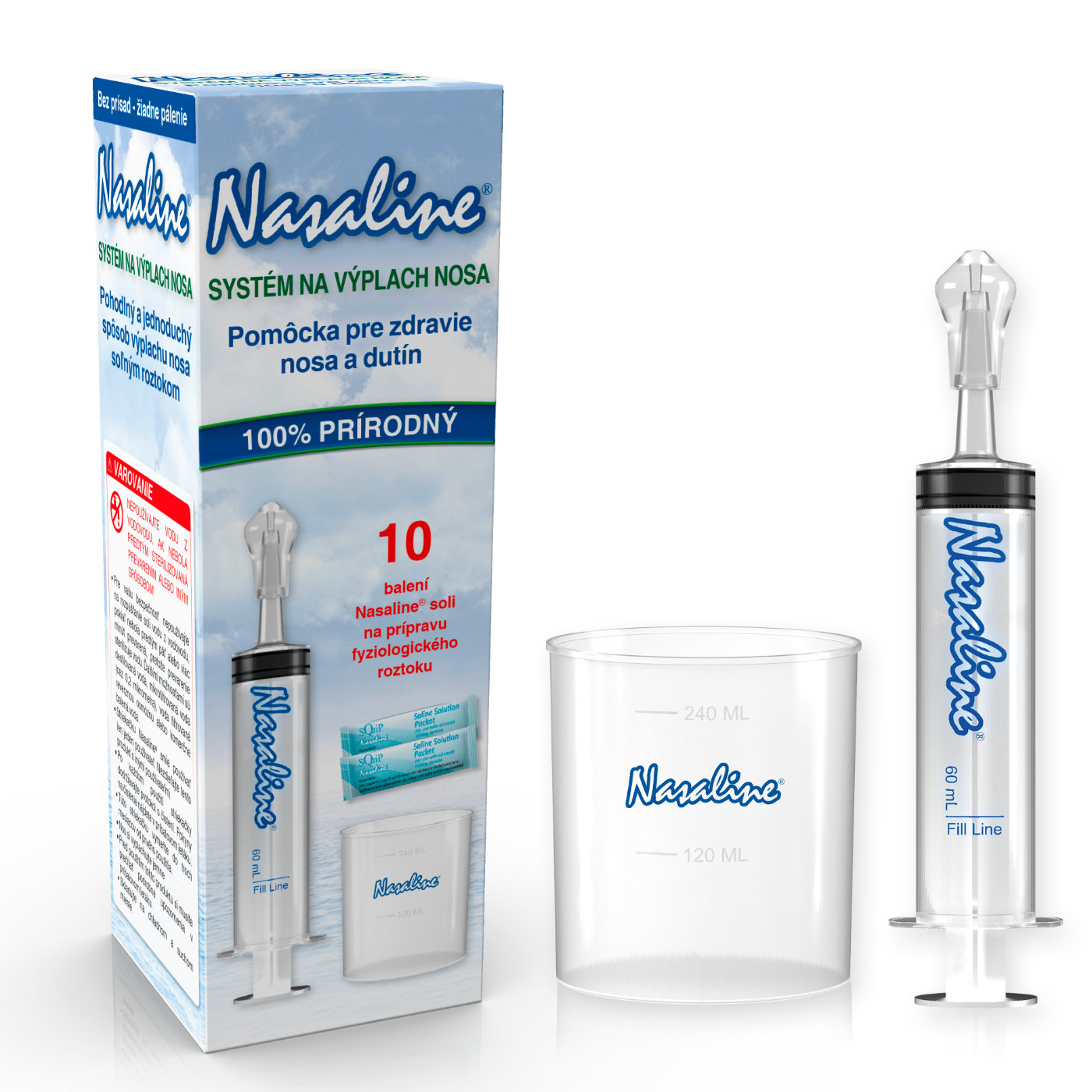 Nasaline Systém na výplach nosu 10ks