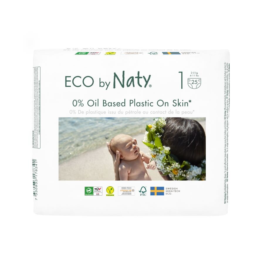 Eco by Naty Plenky Newborn 2-5 kg (25 ks)