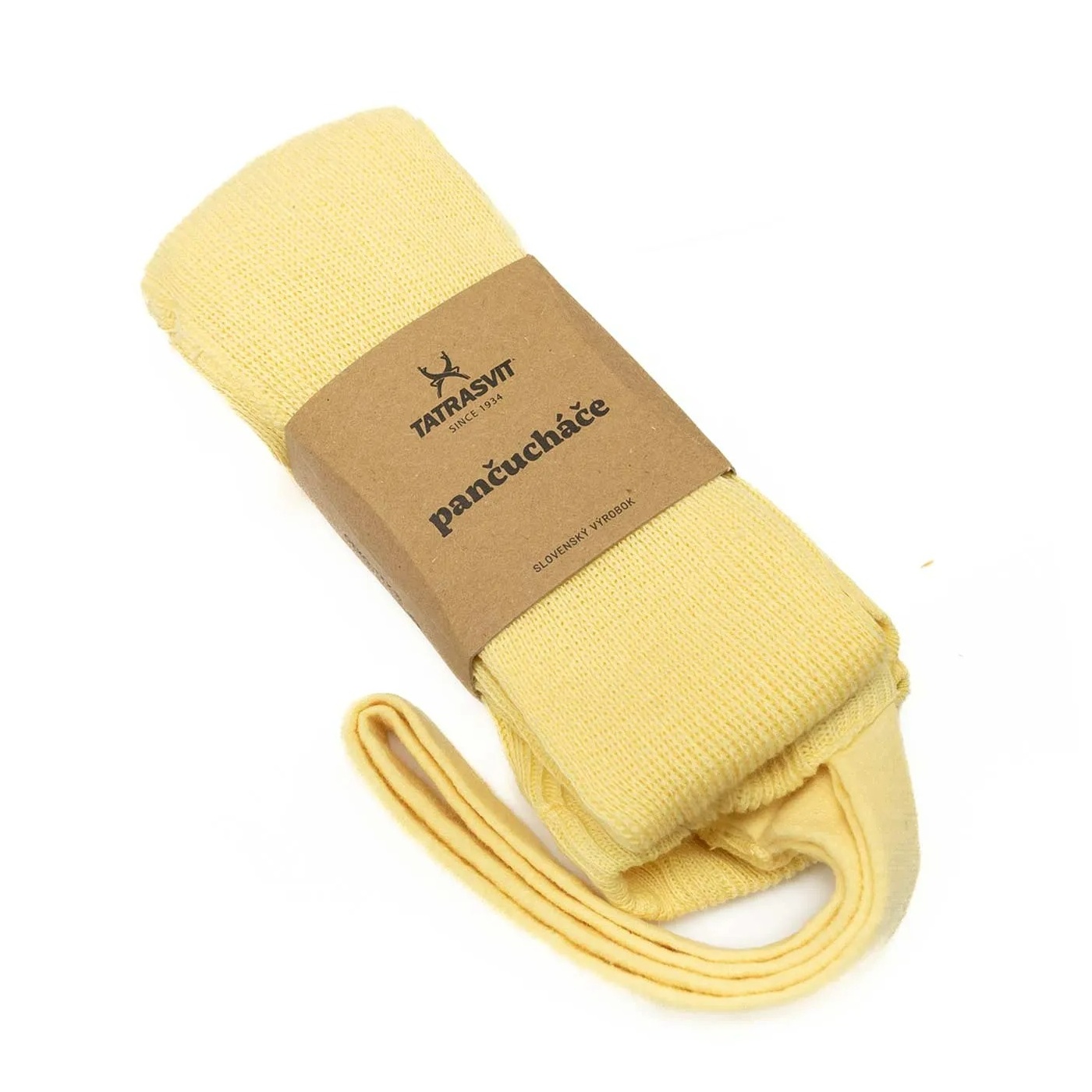 Dětské punčocháče s kšandami DUCIKA 100% bavlna velikost 70 žlutá