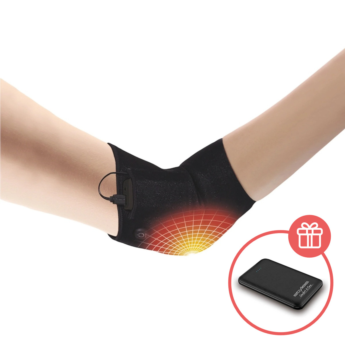 Levně Stylies Comfort & Care nahřívací bandáž na loket + Náhradní powerbanka 5000 mAh jako dárek