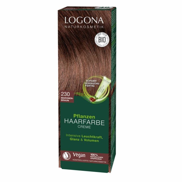 LOGONA Color Creme KAŠTANOVĚ HNĚDÁ (dříve Týk)