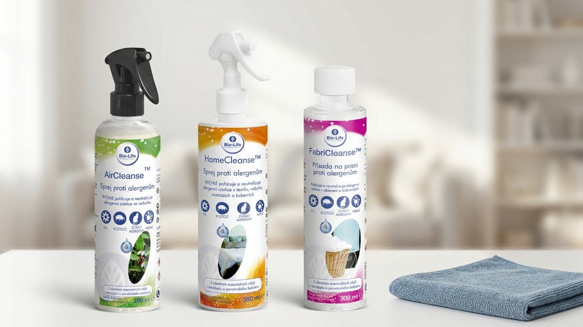 Odstraňovače alergenů Bio-Life na stole