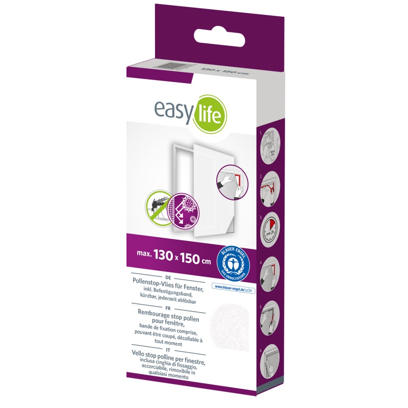 Easy Life Síť proti pylu z netkané textilie, bílá 1 ks