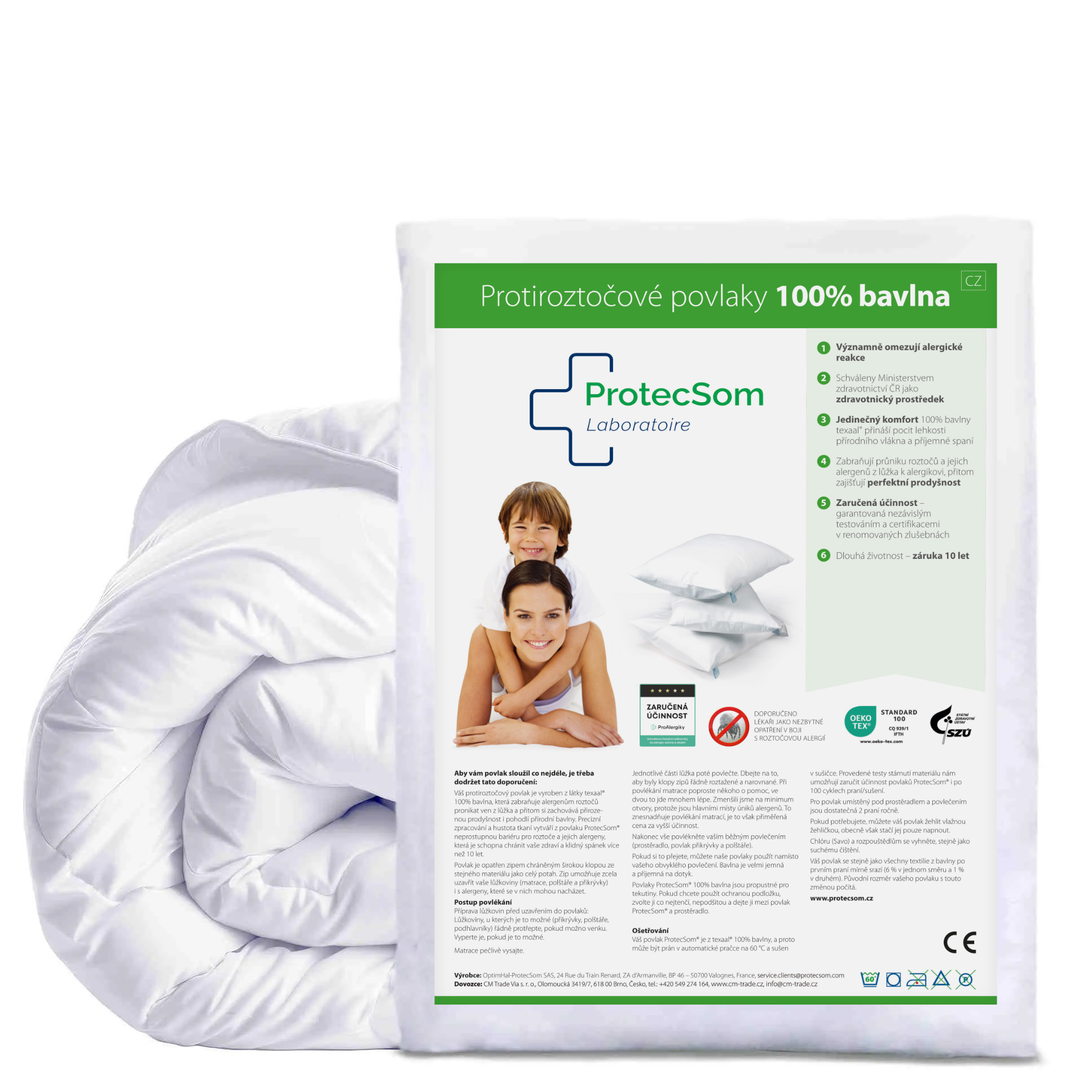 ProtecSom protiroztočový povlak na dětskou přikrývku 100x135cm