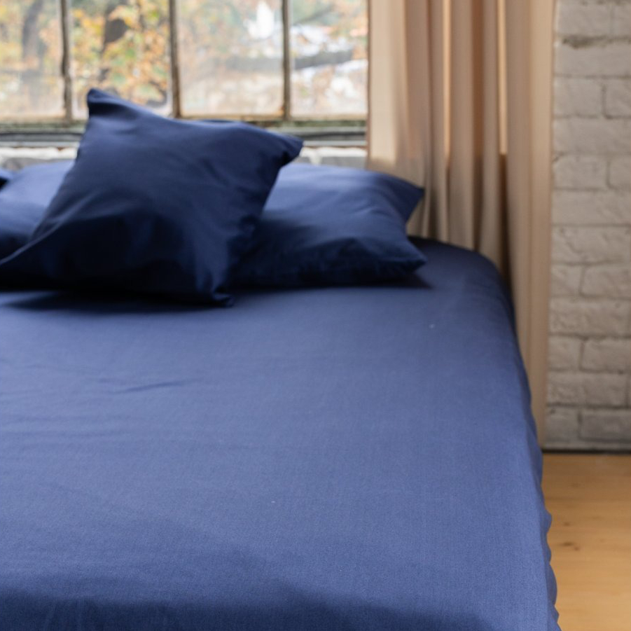 nanoSPACE Prostěradlo na matraci s gumou nanoSPACE, Nanobavlna® – modrá Rozměry: 90x200cm + 20cm