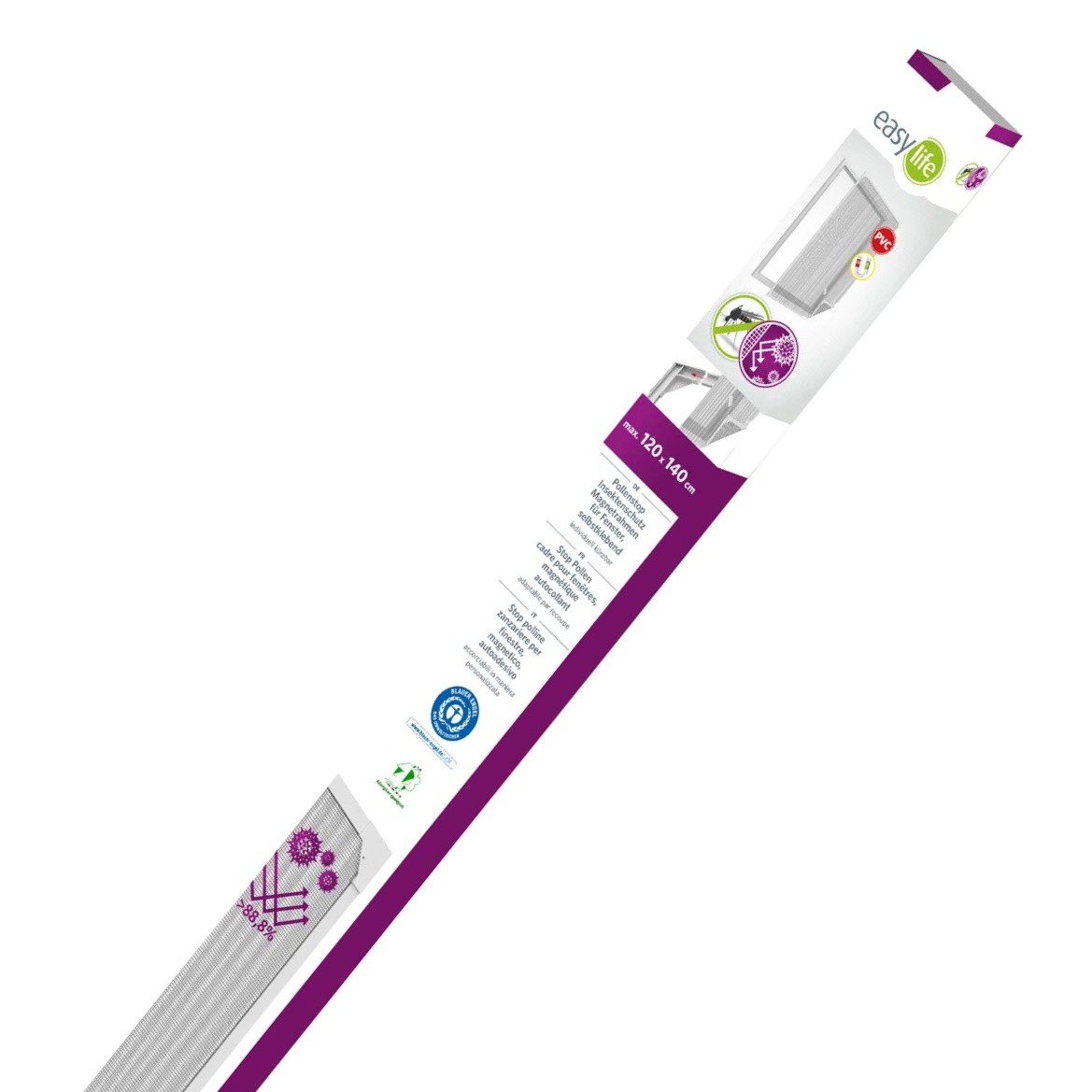 Okenní síť proti pylu Easy Life v magnetickém rámu 120 × 140 cm