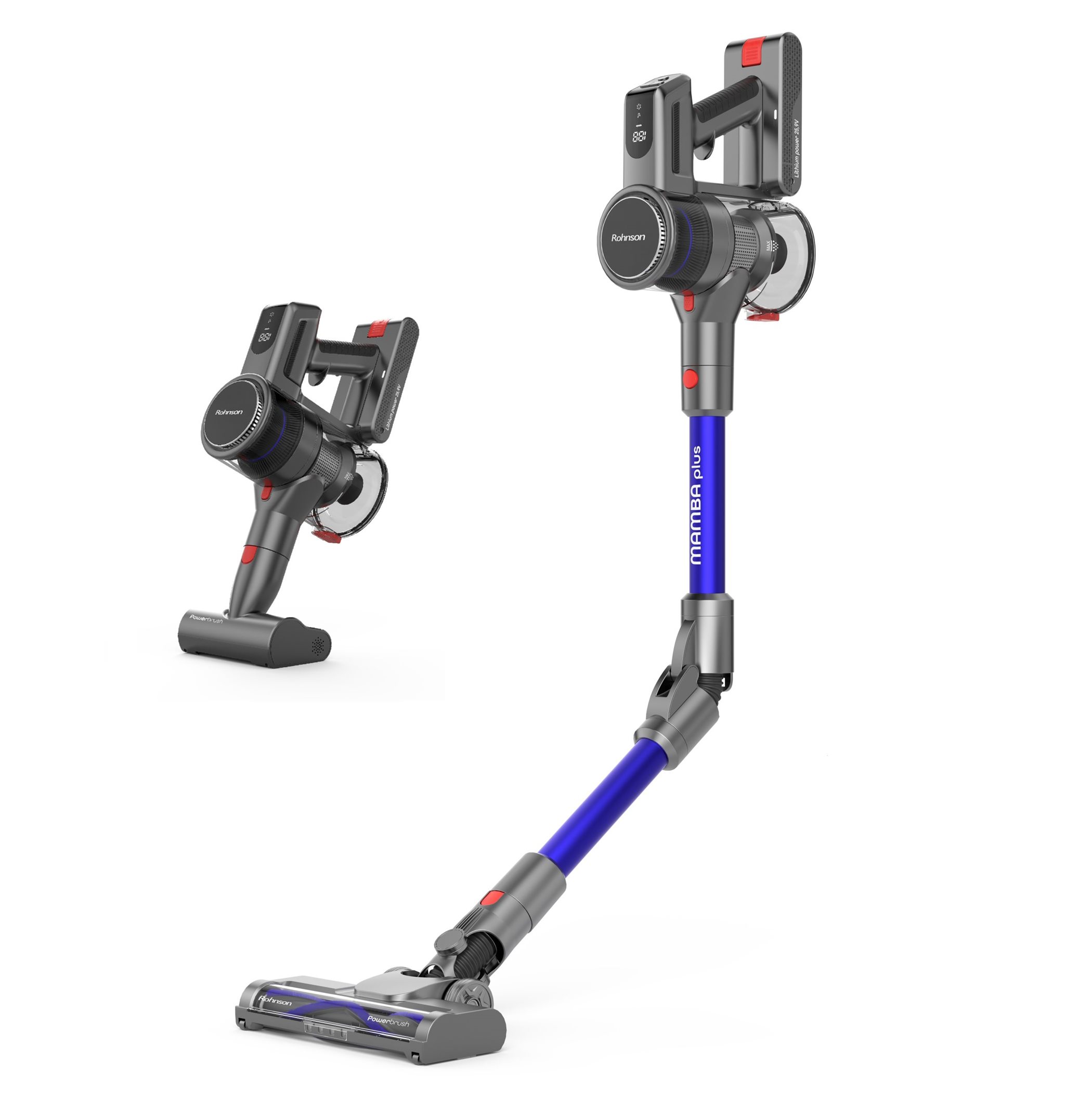 Rohnson Aku bezsáčkový tyčový vysavač M2 Mamba Plus
