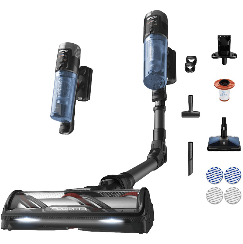 Tyčový vysavač Rowenta X-Force Flex 12.60 Neo Allergy Aqua RH9LC1WO Modrý/Černý