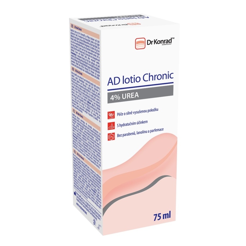Dr Konrad AD lotio® Chronic tělové mléko pro suchou až velmi suchou pokožku 4% Urea 75 ml