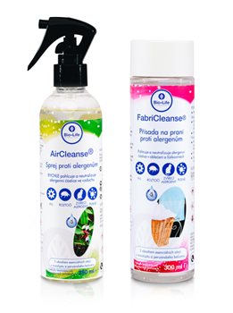 Přípravky pro odstranění alergenů Bio-Life HomeCleanse a FabriCleanse