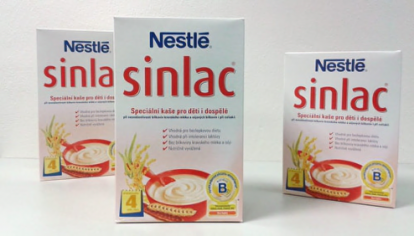 Kaše Sinlac neobsahuje mléko, lepek ani sóju