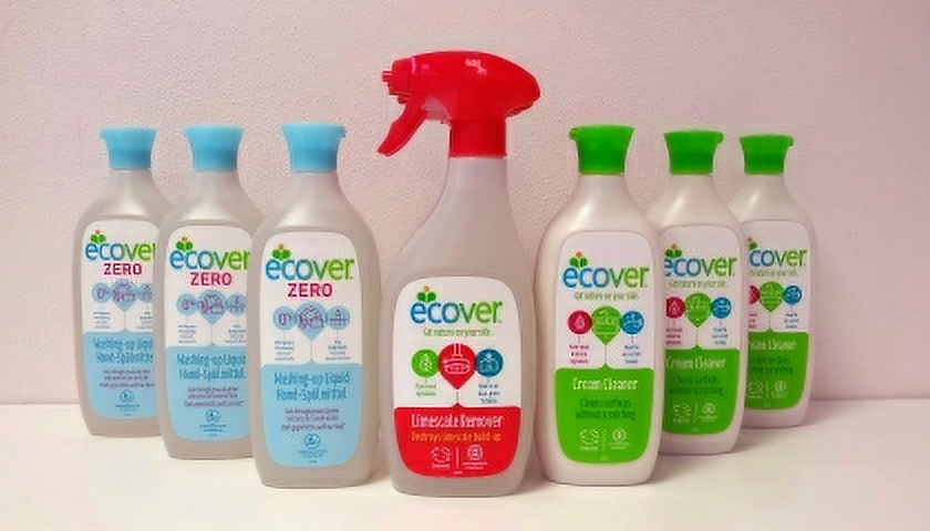 Vybrané výrobky Ecover, které budou testovány spotřebiteli. (foto: ProAlergiky.cz)